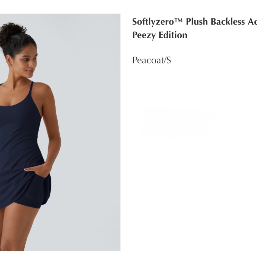 HALARA Softlyzero™ Plush Backless Dress - Peacoat